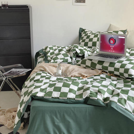 园园亲选南通家纺顶柔棋盘格全棉四件套！舒适全棉四季通用提升时尚氛围 商品图6