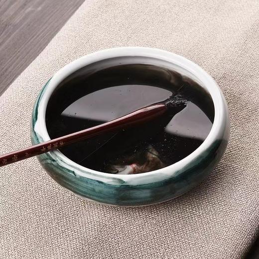青花瓷笔洗缸砚台墨碟笔搁墨蝶墨盘水盂陶瓷洗笔桶书法国画洗毛笔涮墨池笔舔容器小号1个 商品图4