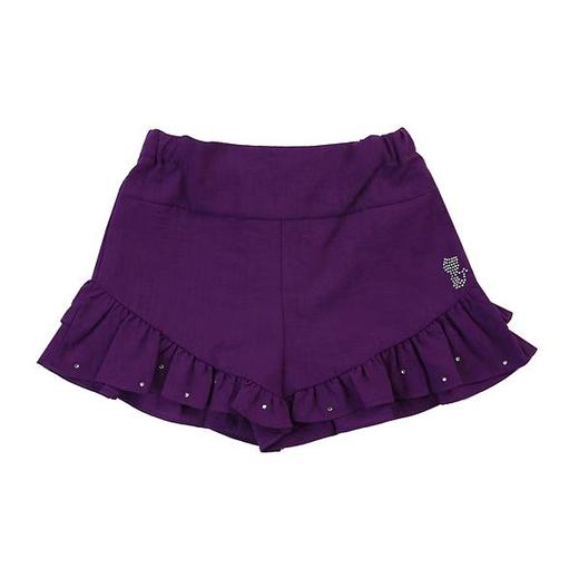 非质量问题不退换哦~Franch cat 紫色荷叶边短裤 商品图0
