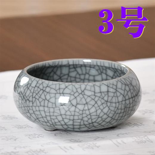 青花瓷笔洗缸砚台墨碟笔搁墨蝶墨盘水盂陶瓷洗笔桶书法国画洗毛笔涮墨池笔舔容器小号1个 商品图2