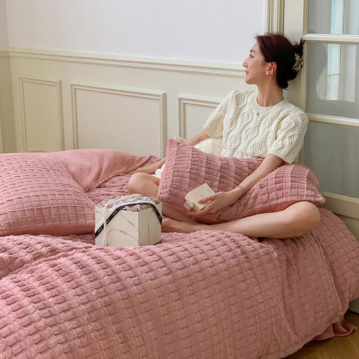 园园亲选南通家纺顶柔小贵妇濑兔毛四件套！ 商品图6