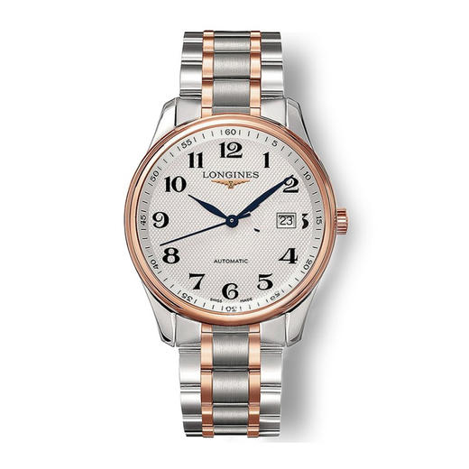 【专柜直采】Longines 浪琴 男士名匠系列18KT玫瑰金钢银色自动机芯手表 L2.893.5.79.7 商品图0