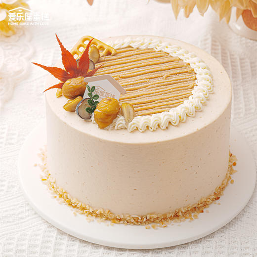 一叶知秋栗子生日蛋糕 商品图1
