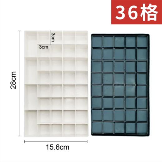 软盖水粉颜料盒24格36格保湿明密封盒便携式水彩丙烯调色盒美术专业绘画塑料颜料盒大容量1个 商品图4