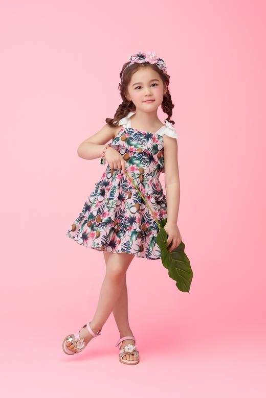 非质量问题不退换哦~Franch cat 热带度假吊带裙 商品图0