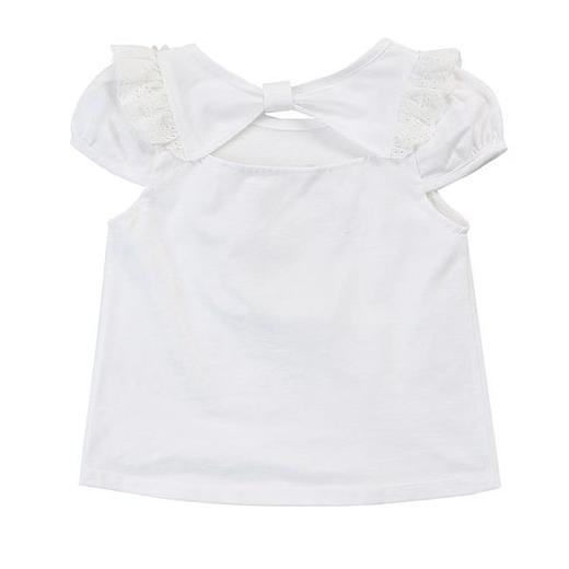 非质量问题不退换哦~Franch cat 白色雏菊小猫短袖 商品图3