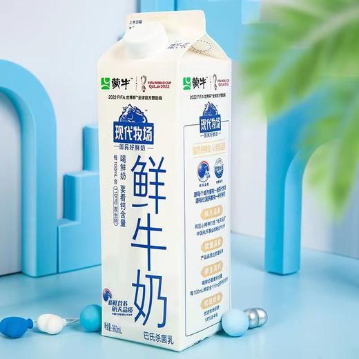 蒙牛现代牧场屋顶包纯鲜奶960ml  22152510 商品图1