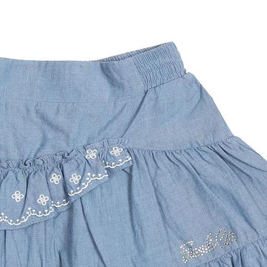 非质量问题不退换哦~Franch cat 小花牛仔小半裙 商品图1