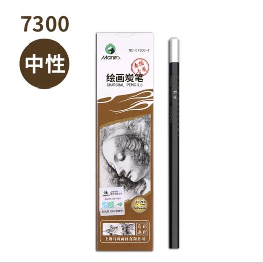 马利炭画铅笔美术生素描速写特软性碳笔玛丽马力绘画硬性黑白色高光绘画笔中性炭画铅笔画画1支 商品图9