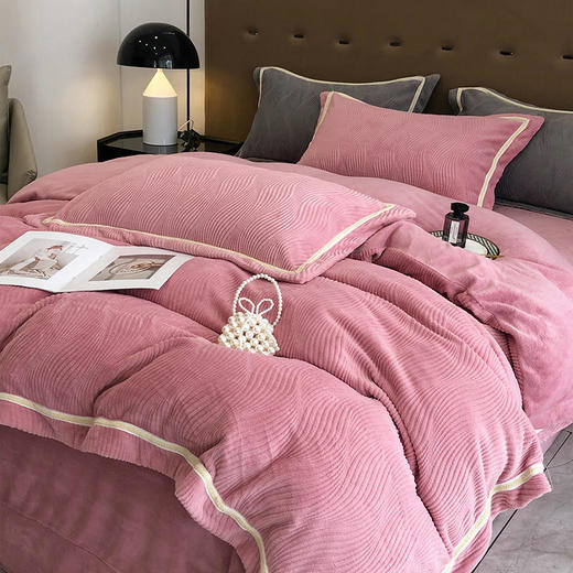 园园亲选南通家纺顶柔沐芸全工艺雲丝绒四件套！暖意绵绵裸睡伴侣 商品图2