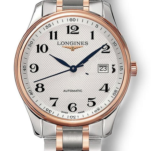 【专柜直采】Longines 浪琴 男士名匠系列18KT玫瑰金钢银色自动机芯手表 L2.893.5.79.7 商品图2