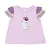 非质量问题不退换哦~Franch cat 紫色小猫T恤 商品缩略图0