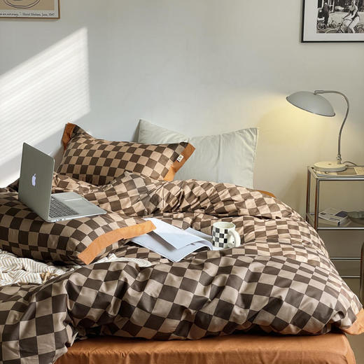 园园亲选南通家纺顶柔棋盘格全棉四件套！舒适全棉四季通用提升时尚氛围 商品图7