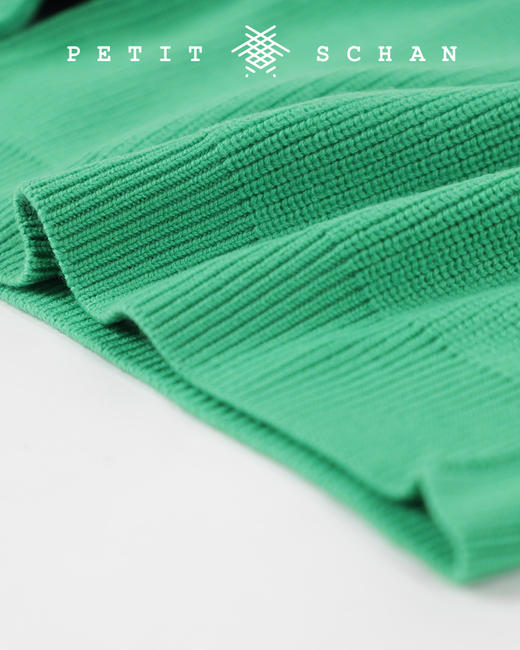 PETIT SCHAN小闪 CLO#126 dawn 曙色 超细美丽诺羊毛立领插肩袖全羊毛针织衫 商品图12