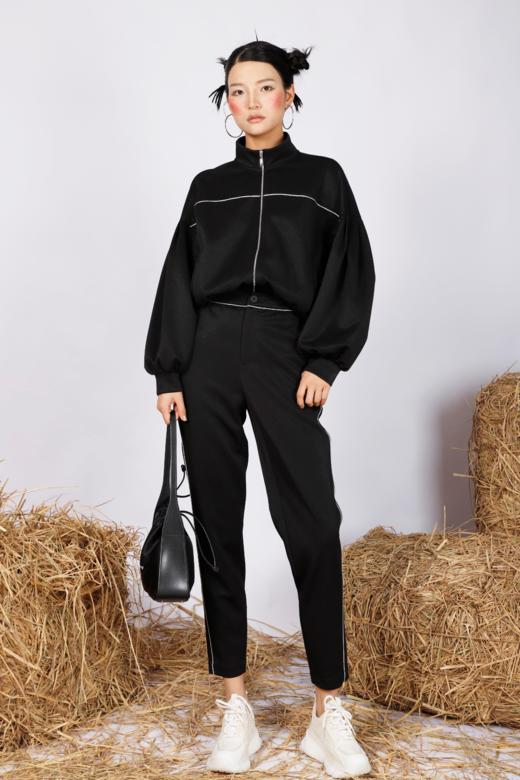 灯笼袖针织面料休闲外套 商品图1