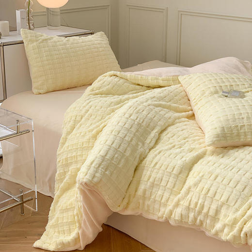 园园亲选南通家纺顶柔小贵妇濑兔毛四件套！ 商品图0