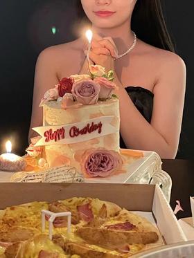 | 折射泡泡鲜花蛋糕 |小红书爆款