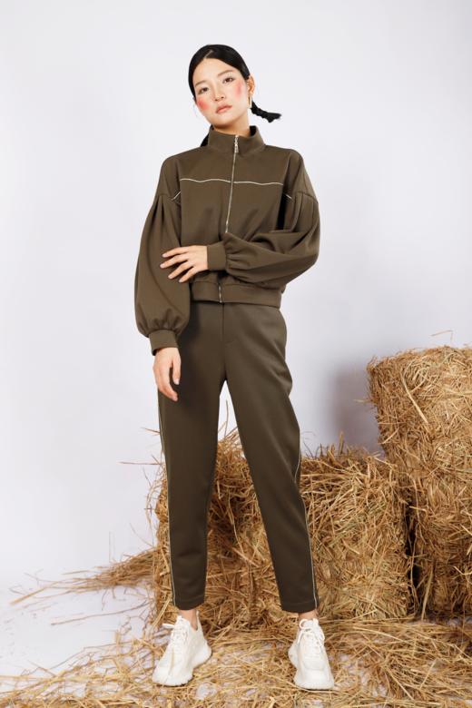 灯笼袖针织面料休闲外套 商品图0