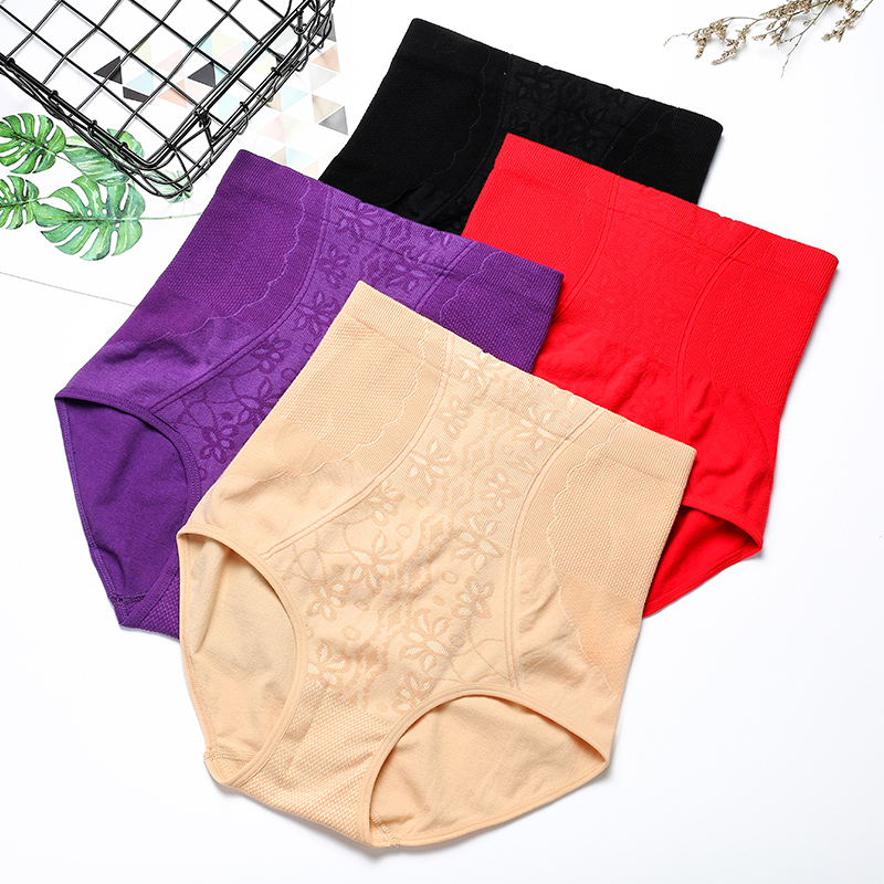 （此为单条价）女士内裤高腰收腹精梳棉美体舒适三角裤1009/1008