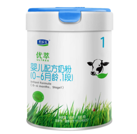 君乐宝优萃有机婴儿配方奶粉800克 1段