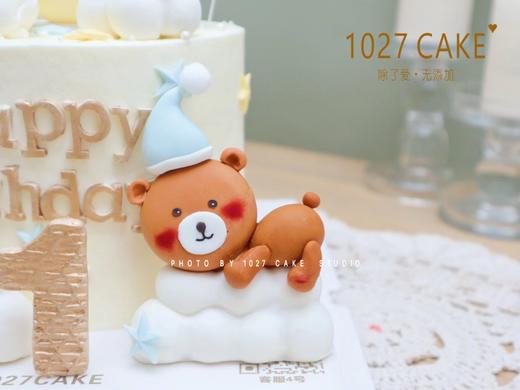 1027CAKE | 翻糖玩偶装饰蛋糕 纯手工 泰迪熊主题 周岁蛋糕 商品图5
