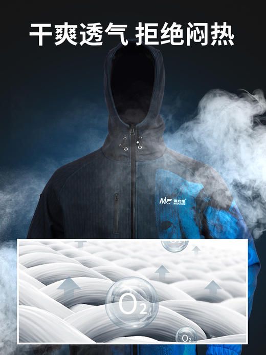 佳钓尼冲锋衣冬季防寒男款垂钓服防风防水保暖双层加厚 商品图4