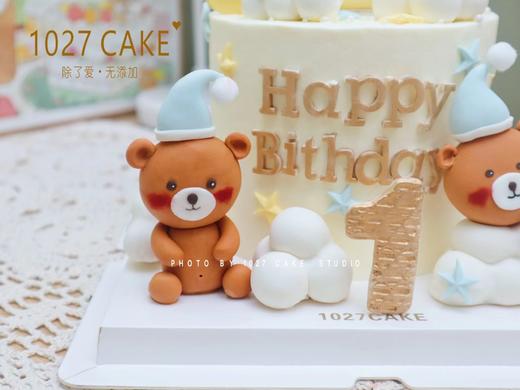 1027CAKE | 翻糖玩偶装饰蛋糕 纯手工 泰迪熊主题 周岁蛋糕 商品图4
