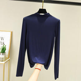 ZYQS-G0037莫代尔半高领长袖打底衫 商品图13