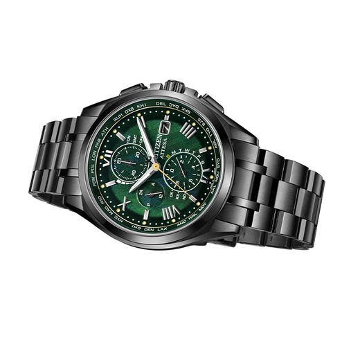 西铁城光动能电波商务休闲舒博钛材质空中之鹰系列男表AT8049-61W 商品图4