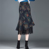 优雅复古，印花鱼尾拼接蕾丝包臀裙MYX-21620 商品缩略图2