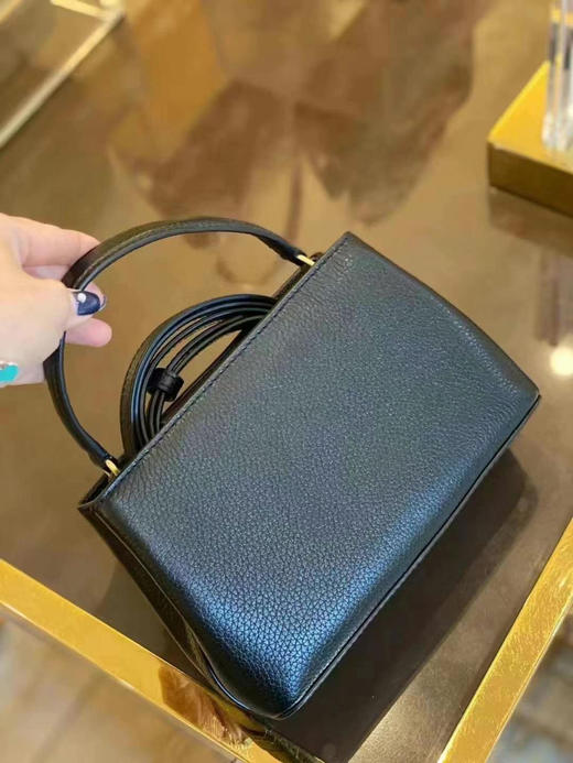 🇺🇸1680包邮！Tory Burch TB女士经典Britten 手提袋，荔枝纹牛皮，很上档次的高级迷你托特包 商品图1