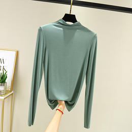 ZYQS-G0037莫代尔半高领长袖打底衫 商品图10