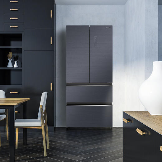 美菱（MeiLing）546升法式多门净味养鲜冰箱BCD-546WP9B星云墨 商品图7