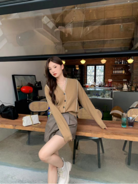 JAMOR加末商场同款时尚件针织开衫