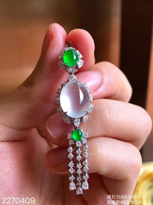 2270409，玻璃蛋面吊坠。具体价格微信咨询 商品图3