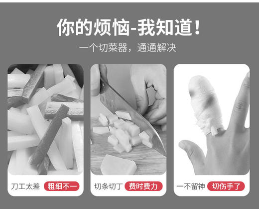 【小白也能变厨神】切丁神器，薯条切条器，胡萝卜火腿切粒家用黄瓜土豆切条器小工具 商品图1