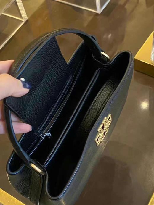 🇺🇸1680包邮！Tory Burch TB女士经典Britten 手提袋，荔枝纹牛皮，很上档次的高级迷你托特包 商品图3