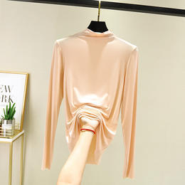 ZYQS-G0037莫代尔半高领长袖打底衫 商品图1