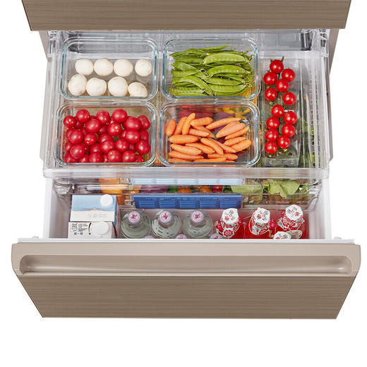 松下冰箱F607HX-T5/N5冰箱进口/F507风冷604VT/504 NR-F504VT-NT 金属面板 489L 金色 商品图2