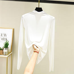 ZYQS-G0037莫代尔半高领长袖打底衫 商品图8