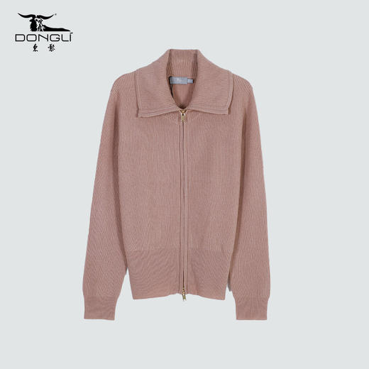 GDRW-21C179女士翻领拉链开衫 商品图0