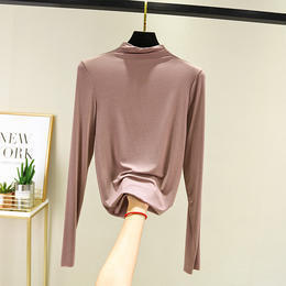 ZYQS-G0037莫代尔半高领长袖打底衫 商品图14