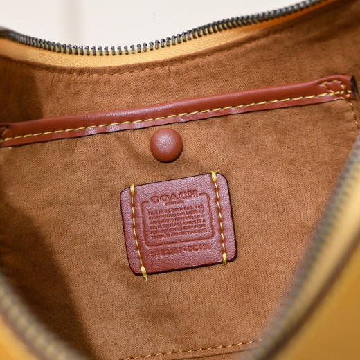 秋季特惠💰450 蔻驰新款女包Luna月牙包豌豆包CC439 荔枝纹头层牛皮 商品图6