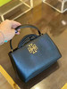 🇺🇸1680包邮！Tory Burch TB女士经典Britten 手提袋，荔枝纹牛皮，很上档次的高级迷你托特包 商品缩略图0