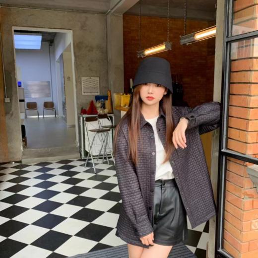 JAMOR加末商场同款时尚绗棉格纹外套 商品图1