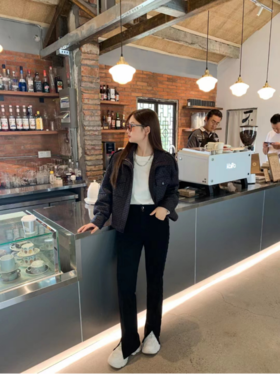 JAMOR新品商场同款绗棉格纹外套