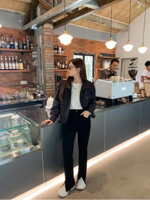 JAMOR新品商场同款绗棉格纹外套 商品图0