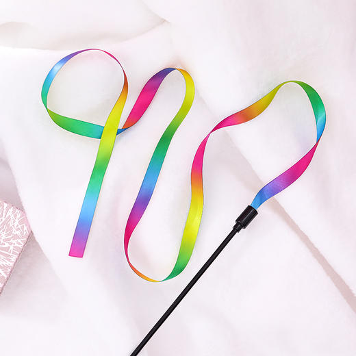 新品七彩逗猫棒 耐咬自嗨解闷神器 批发猫玩具 商品图3