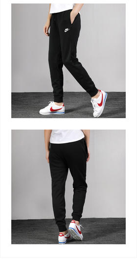 NIKE耐克运动裤女裤 新款舒适透气小脚收腿宽松卫裤健身休闲跑步运动长裤 BV4096-010