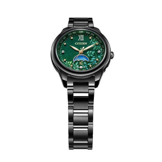 西铁城/CITIZEN光动能电波Xc系列舒博钛日相女表EE1007-59W 商品图2